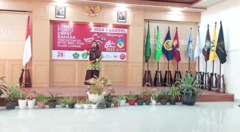 Peringati Bulan Bahasa, MAN 4 Bantul Adakan Lomba Pidato Bahasa Indonesia