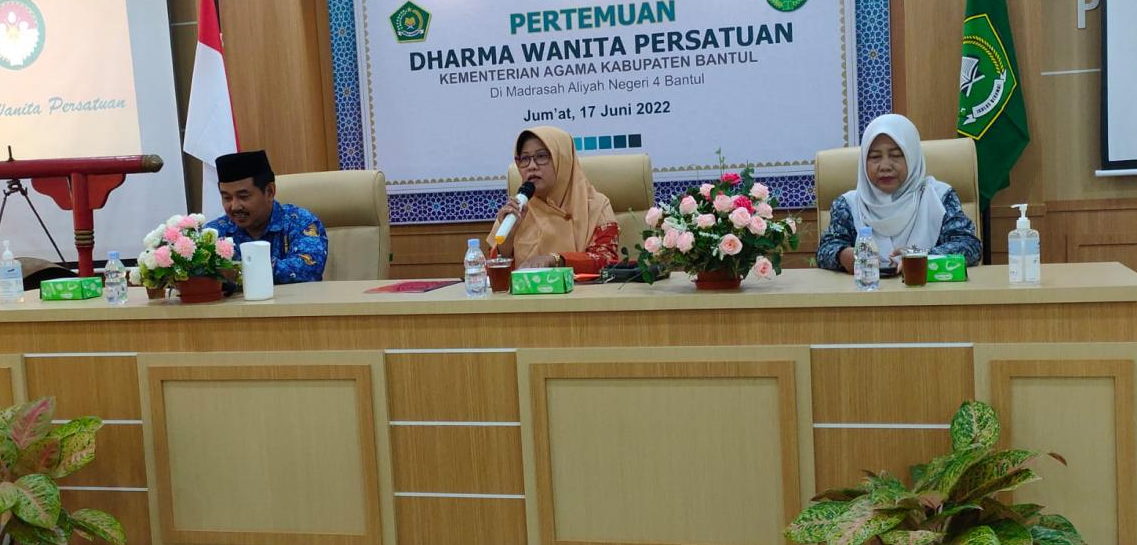 Rapat Rutin DWP Kemenag Kabupaten Bantul di MAN 4 Bantul