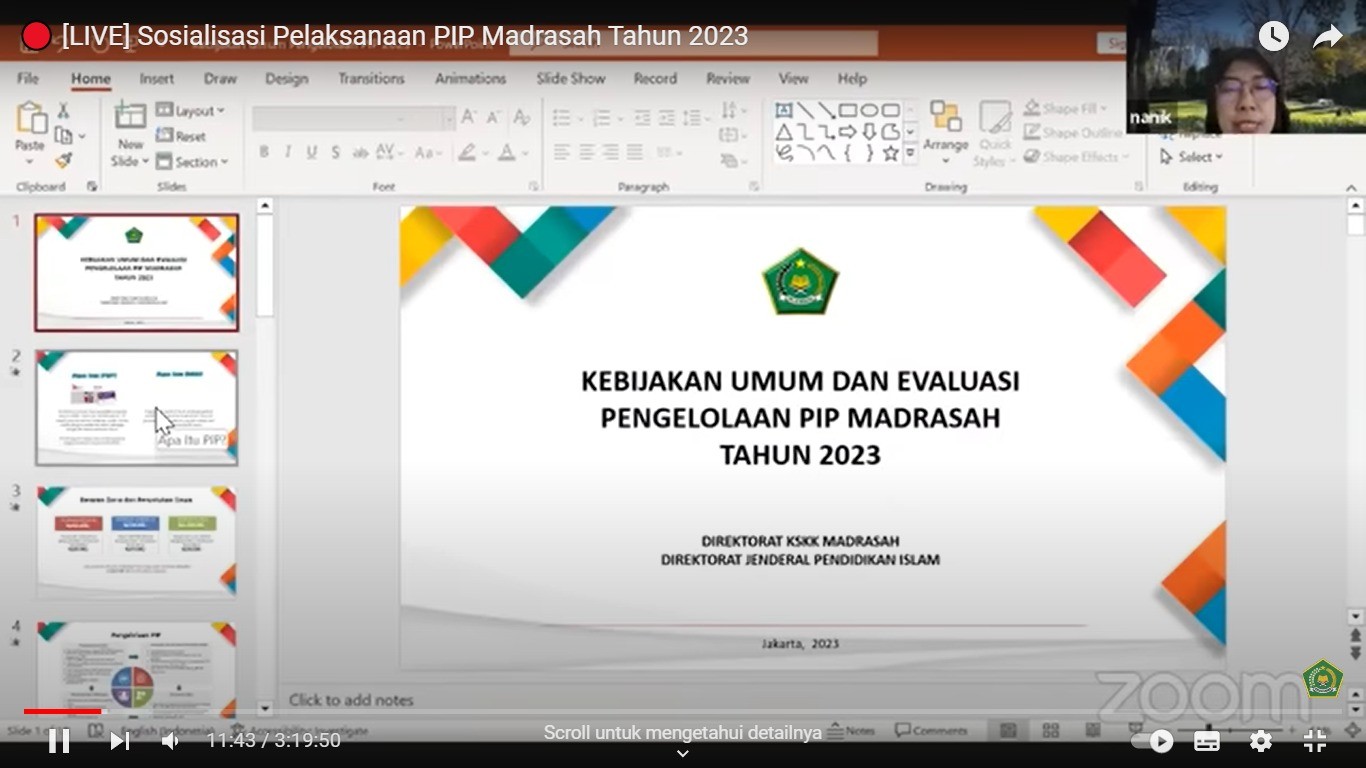 Guru BK MAN 4 Bantul Ikuti Sosialisasi Pelaksanaan PIP Madrasah Tahun 2023