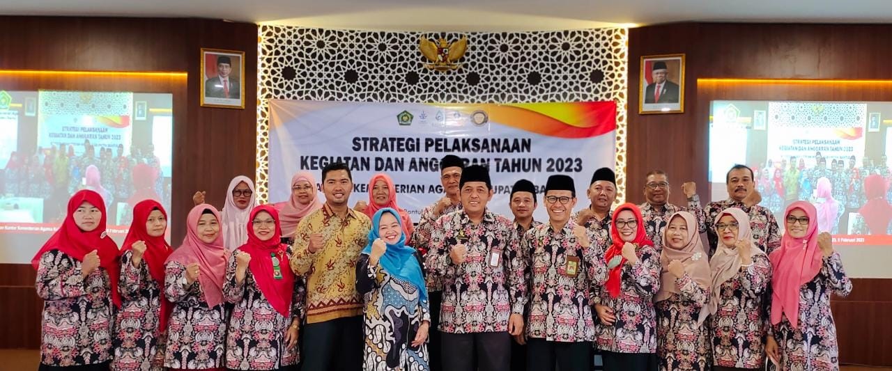 KaTu MAN 4 Bantul Hadiri Strategi Pelaksanaan Kegiatan dan Anggaran Tahun 2023 Kankemenag Bantul