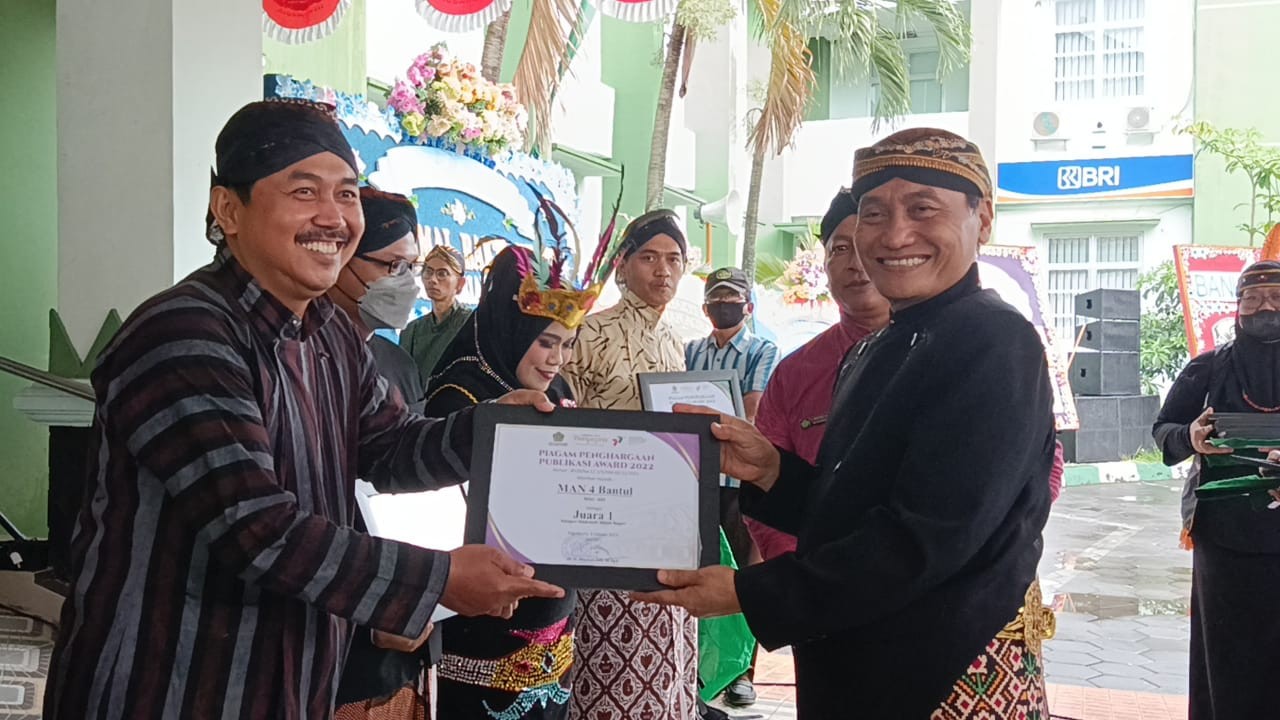 MAN 4 Bantul Juara 1 Publikasi Award Tahun 2022