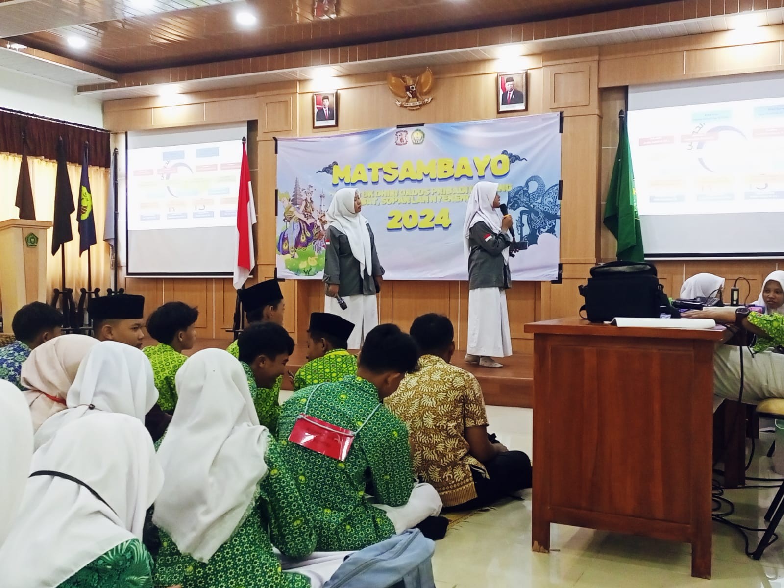 Rohis Mawaridzul Hamas dan Jamiyaatul Huffazh Tampil Perkenalkan Organisasi keagamaan MAN 4 Bantul