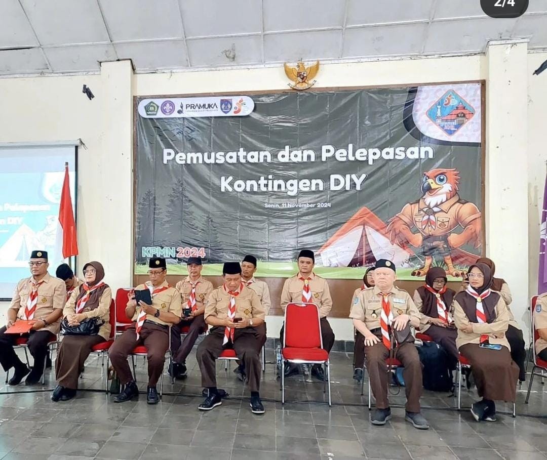 MAN 4 Bantul Hadiri Pelepasan Kontingen Kemah Pramuka Madrasah Nasional 2024