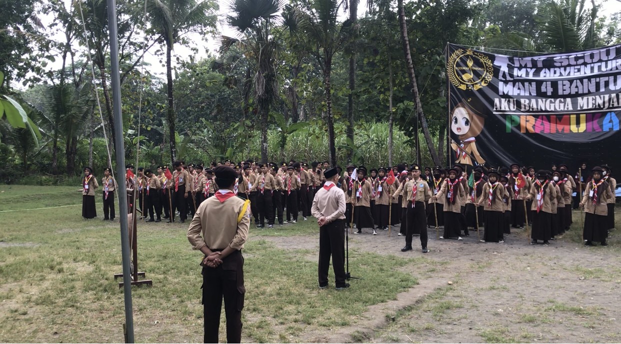 MAN 4 Bantul Sukses Gelar Perkemahan Penegak di Memorial Camp Kulon Progo