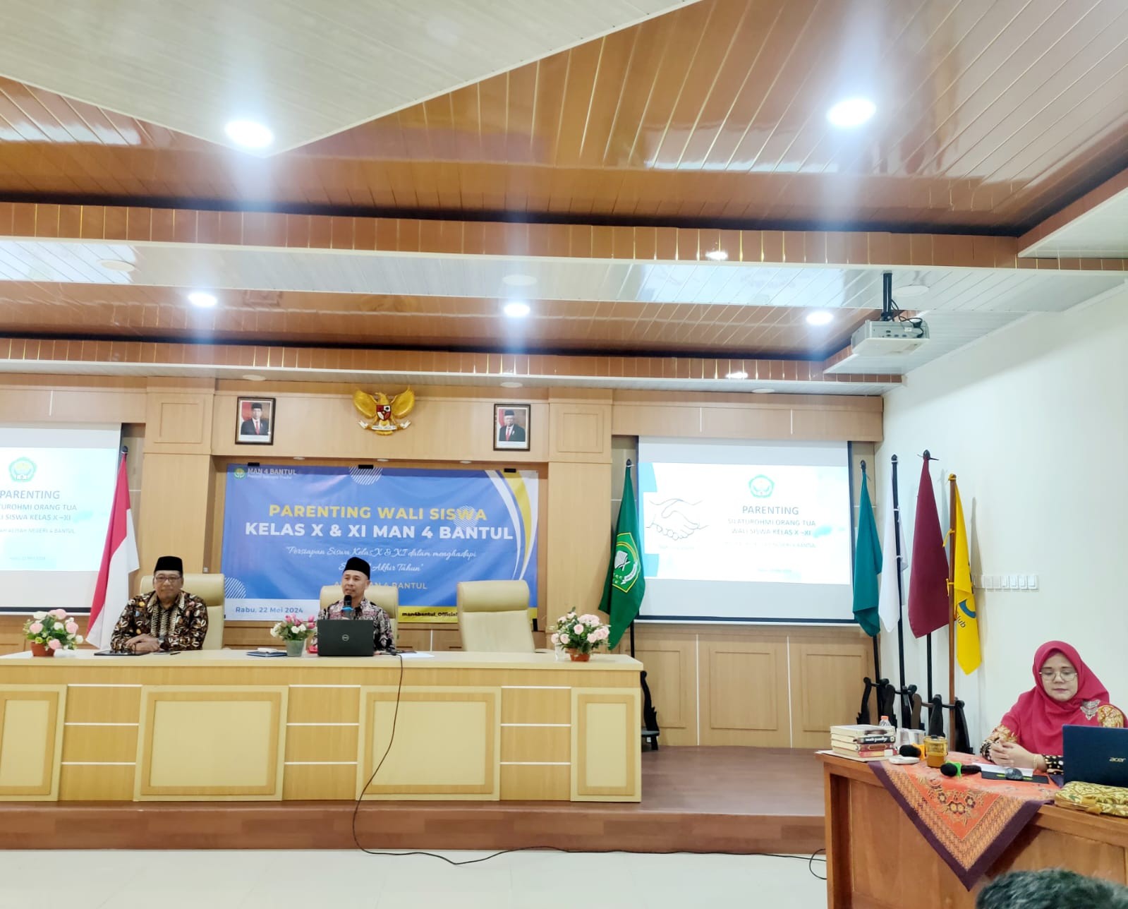 Kamad MAN 4 Bantul Beri Motivasi Orang Tua pada Kegiatan Parenting Wali Siswa