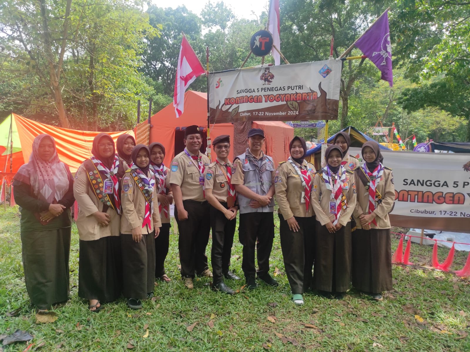 Kepala MAN 4 Bantul Dampingi Perwakilan di Kemah Pramuka Madrasah Nasional 2024