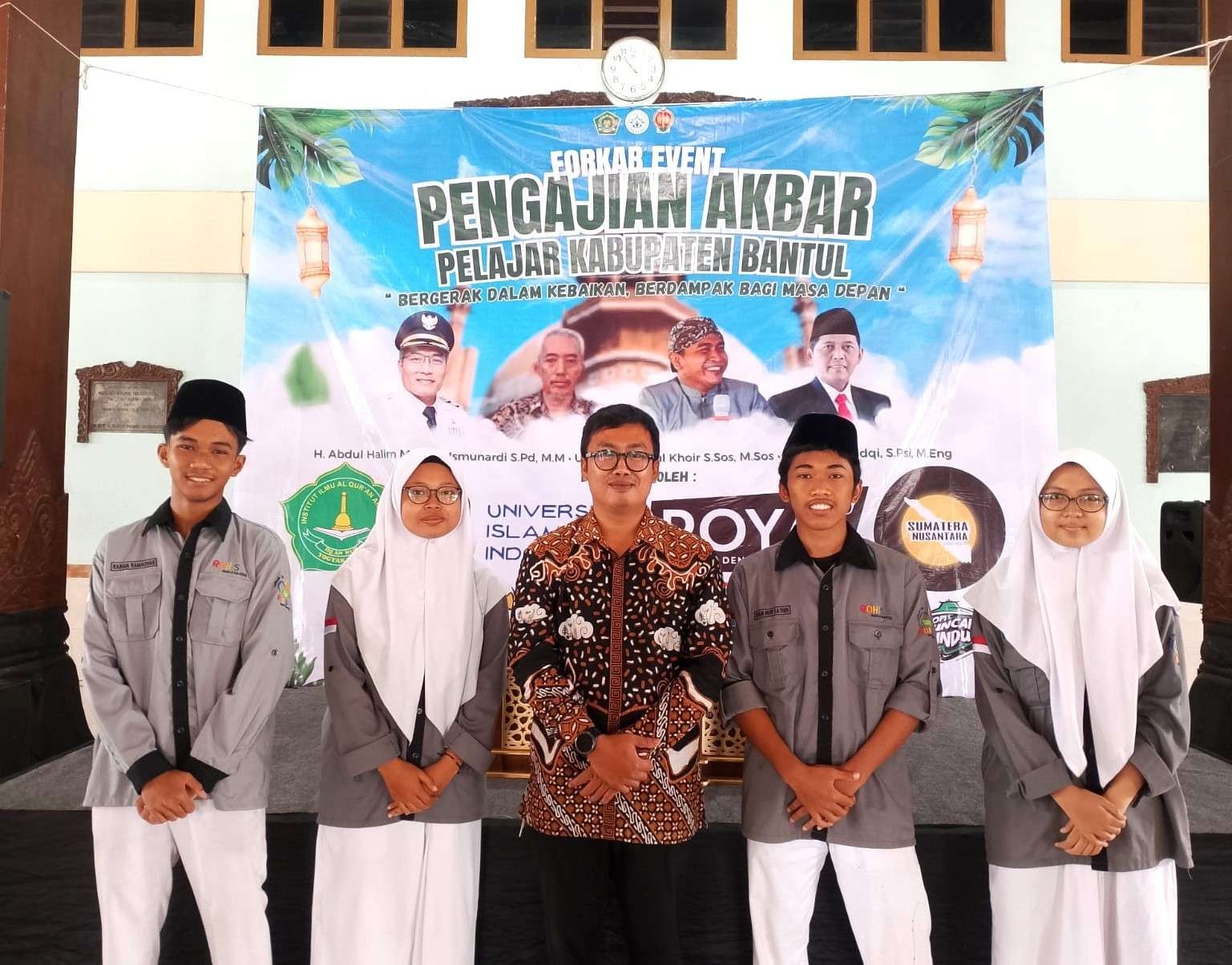Rohis MAN 4 Bantul Hadiri FORKAB 2025, Semangat Ukhuwah Menggema di Masjid Agung Manunggal