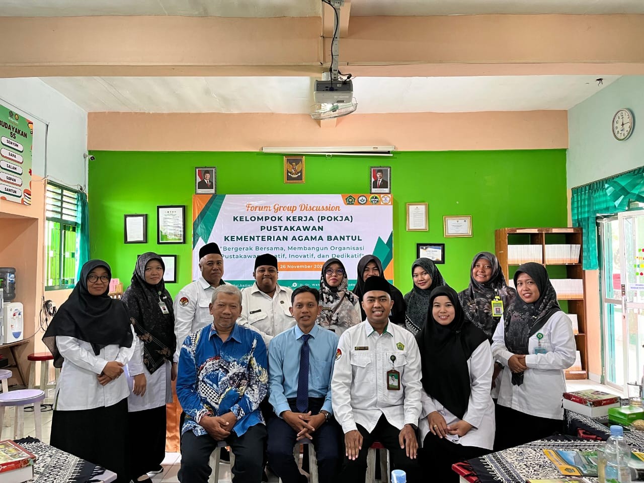 Gandeng Kemenag Bantul, Pustakawan MAN 4 Bantul Hadiri FGD Bahas Keindukan Pokja Pustakawan