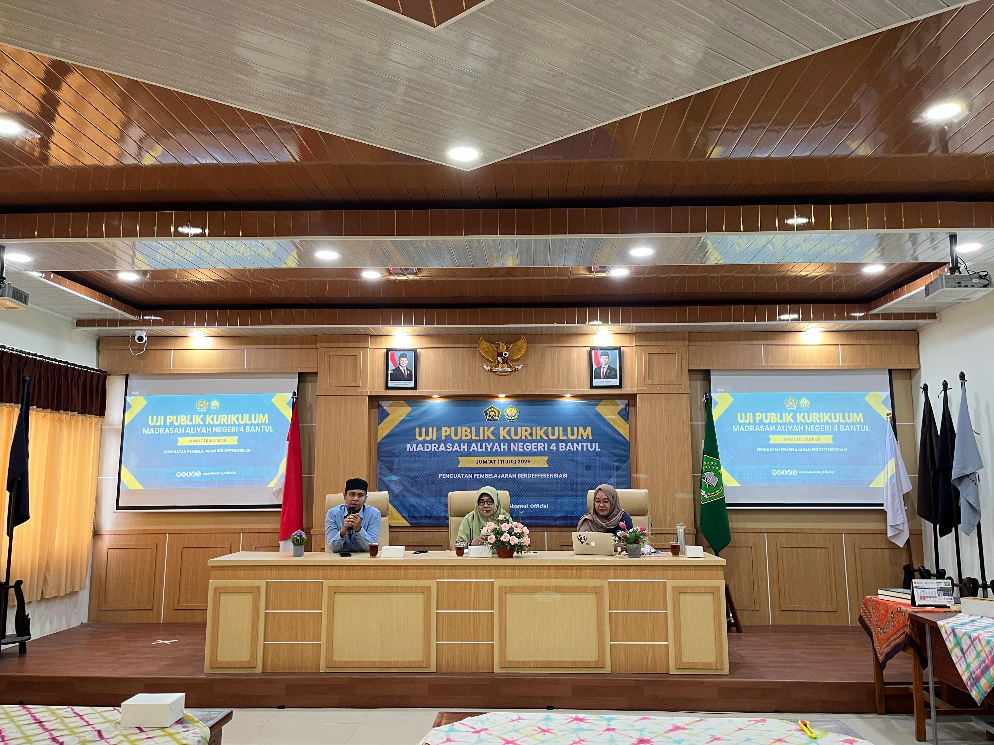 MAN 4 Bantul Mantapkan Langkah Inovatif Lewat Uji Publik Kurikulum Berbasis Pembelajaran Berdeferens