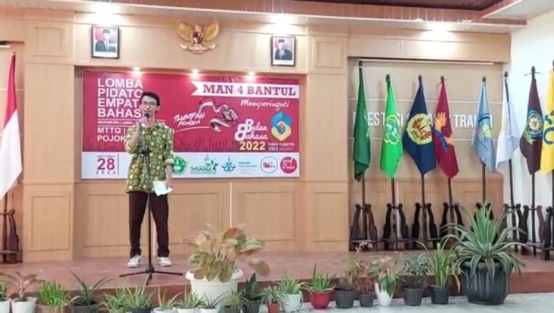Asah Kemampuan Bahasa Inggris, MAN 4 Bantul Adakan Lomba Pidato