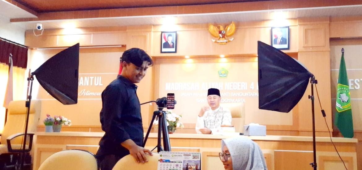 MAN 4 Bantul Syiar Ramadan dengan Video Kajian Pendek  di Media Sosial