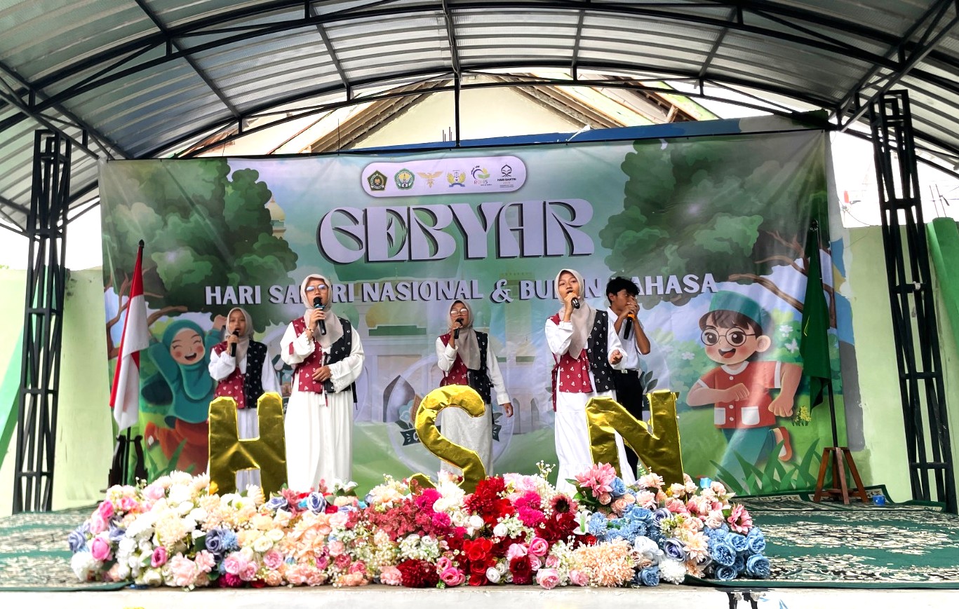 Lantunan Nasyid Lembut Memukau Panggung Puncak HSN dan Bulan Bahasa MAN 4 Bantul
