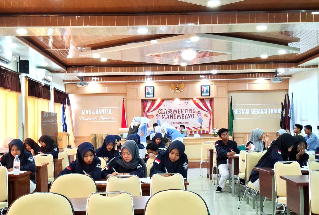 Classmeeting MAN 4 Bantul Hadirkan MOC, Olimpiade Matematika Antarkelas