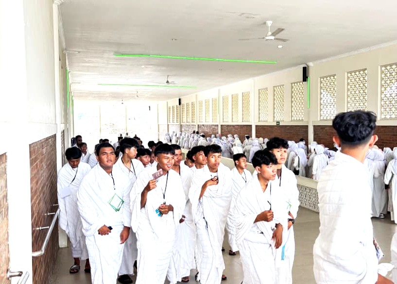Lengkapi Rangkaian Ibadah, Siswa MAN 4 Bantul Fokus Jalani Simulasi Sa'i