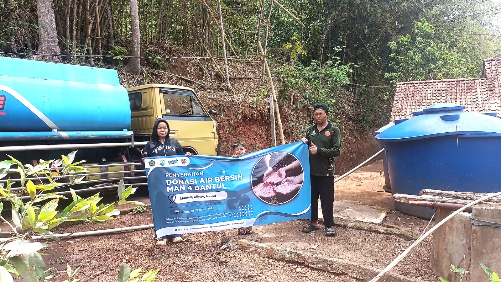 Peduli Krisis Air Bersih, MAN 4 Bantul Salurkan 28 Tangki Air untuk Warga Bantul dan Gunungkidul