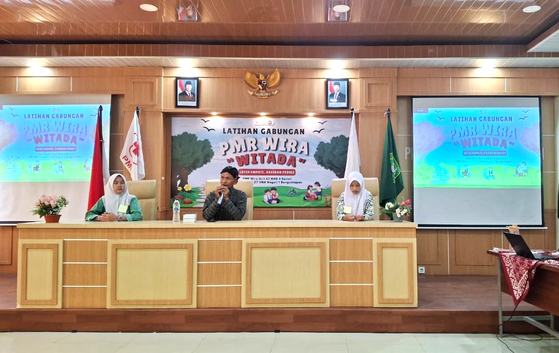 Latihan Empati, PMR MAN 4 Bantul Gelar Latgab Wira WITADA untuk Cetak Relawan Tangguh