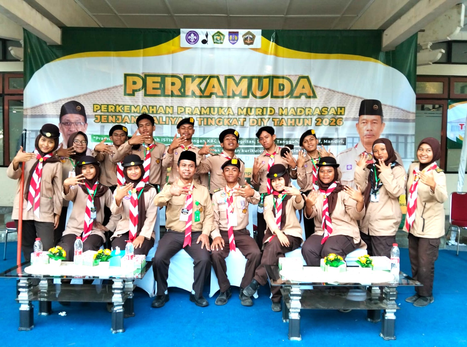 Penuh Semangat, Kontingen Pramuka MAN 4 Bantul Berlaga di Perkamuda 2026