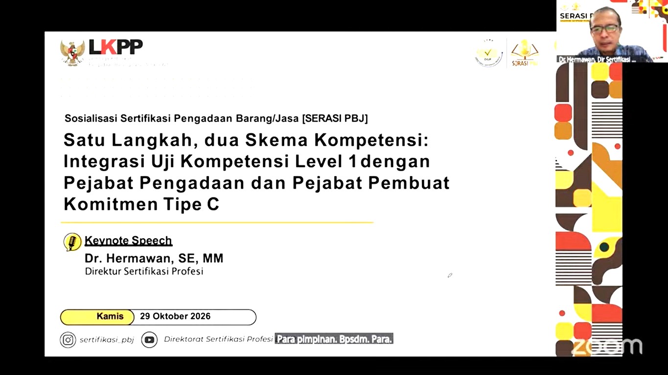 Tingkatkan Kapasitas Pengadaan, Kepala TU MAN 4 Bantul Ikuti Giat SERASI PBJ LKPP