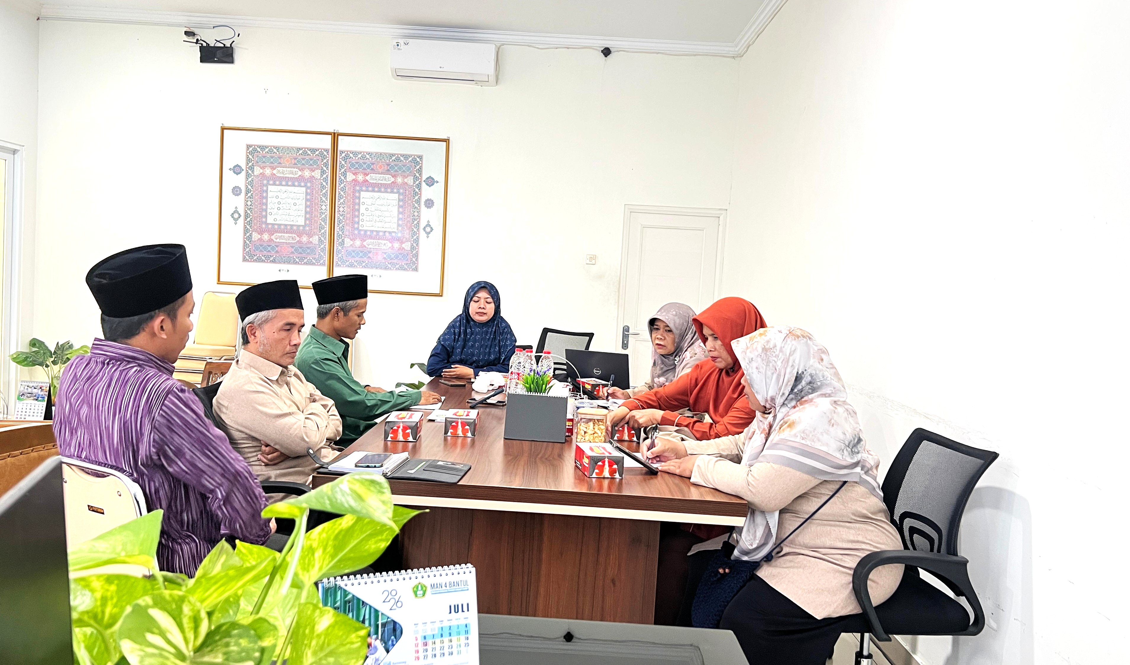 Matangkan Persiapan Matrikulasi BTQ, Tim Keagamaan MAN 4 Bantul Gelar Koordinasi Intensif