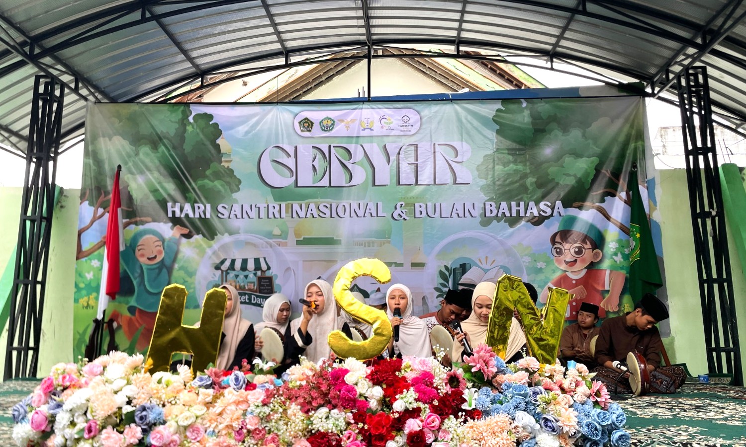 Gema Selawat Buka Rangkaian Peringatan Hari Santri, Bulan Bahasa, dan Sumpah Pemuda MAN 4 Bantul