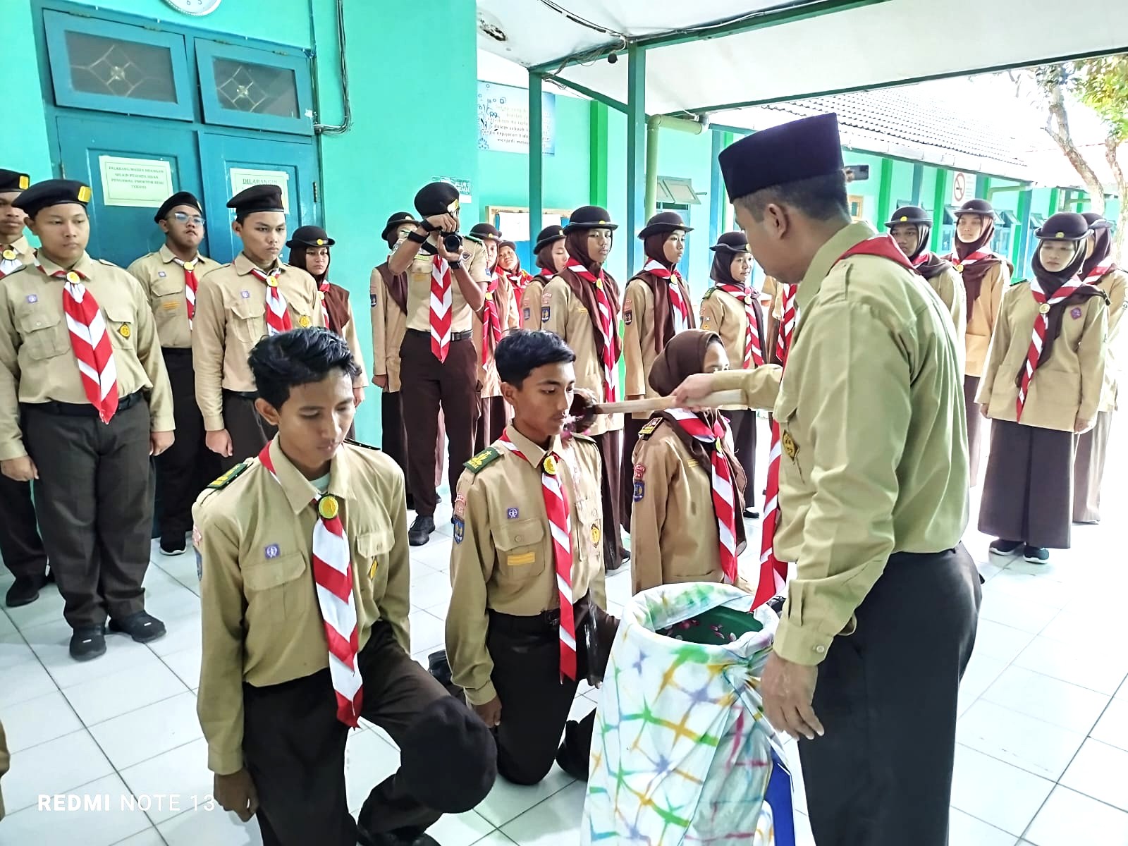 Sarat Makna, Upacara dan Siraman Warnai Penempuhan TKU Bantara Pasus Adipati Prawiratama MAN 4 Bantul