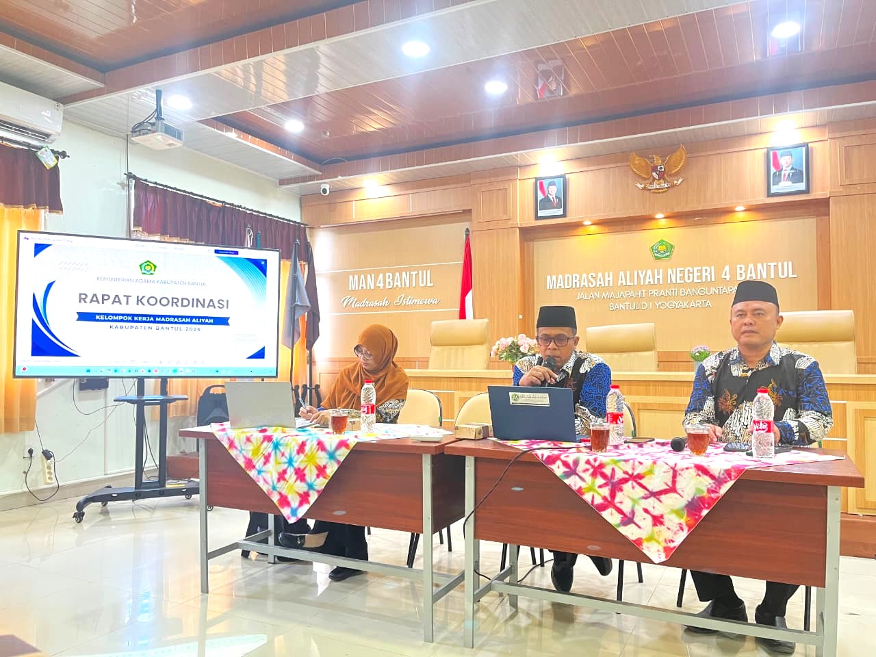 Bahas Program Strategis Madrasah, MAN 4 Bantul Tuan Rumah Pertemuan K2MA Kabupaten Bantul