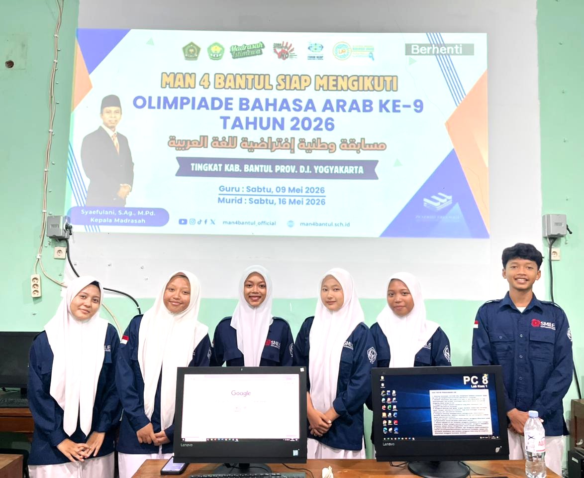 Bawa Semangat, Enam Siswa MAN 4 Bantul Unjuk Gigi di Olimpiade Bahasa Arab Nasional