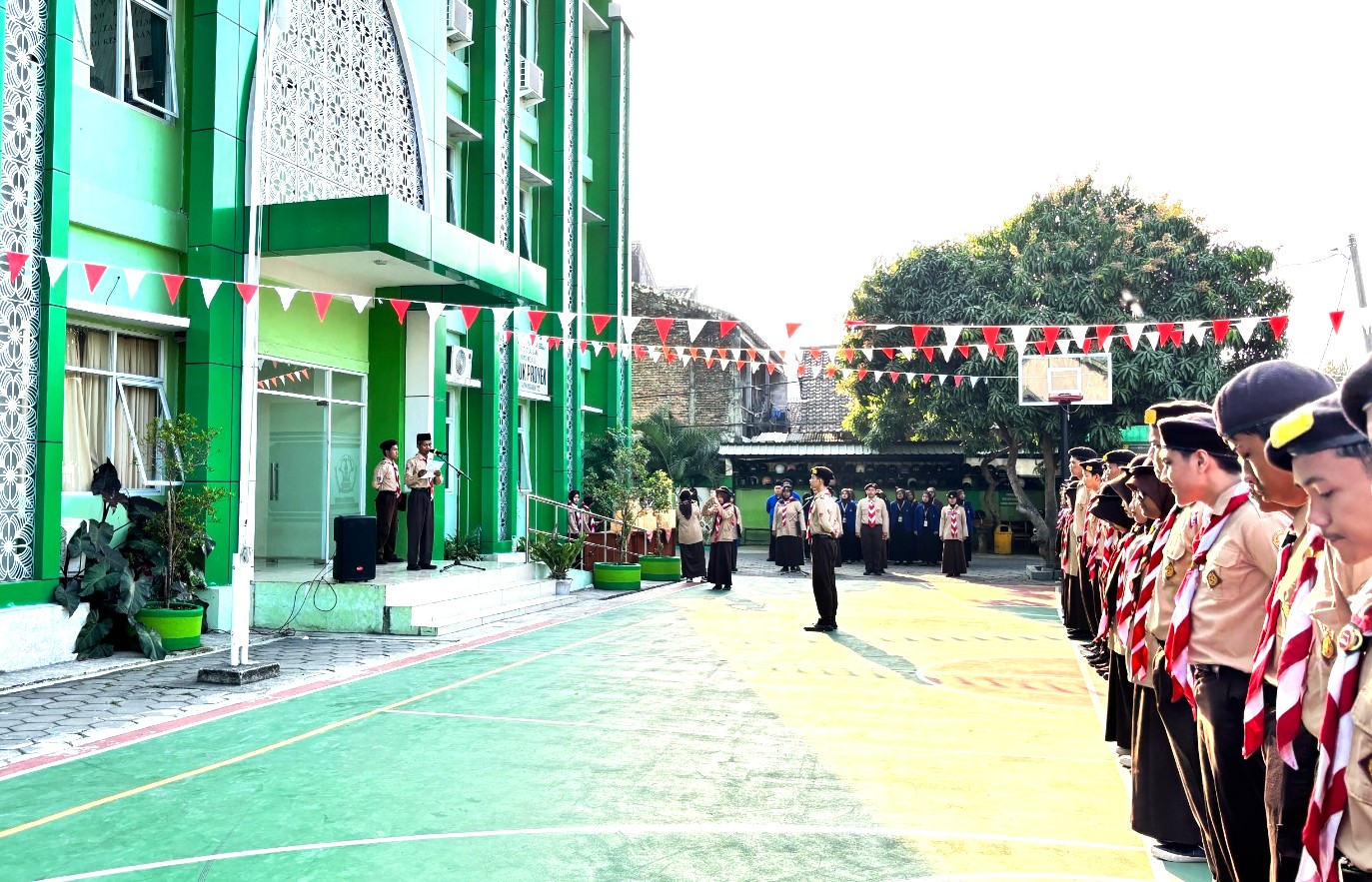 Apel Hari Pramuka ke-65 di MAN 4 Bantul, Kobarkan Semangat Kepanduan Siswa