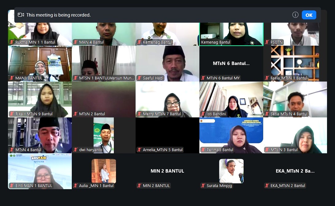 Admin Lagimantul.id MAN 4 Bantul Siap Ikuti Kompetisi Pengelolaan Layanan Digital Madrasah