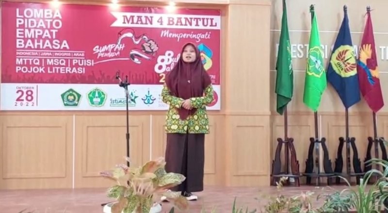 Lomba Pidato Bahasa Jawa di MAN 4 Bantul untuk Membumikan Warisan Budaya